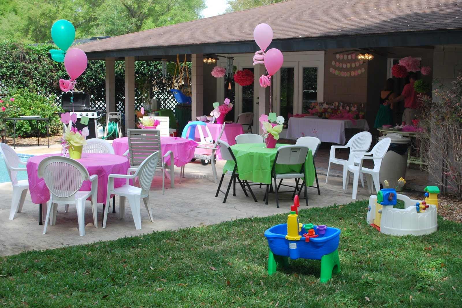 Backyard First Birthday Party Ideas
 The Stuart Family Georgia Kate s First Birthday Party