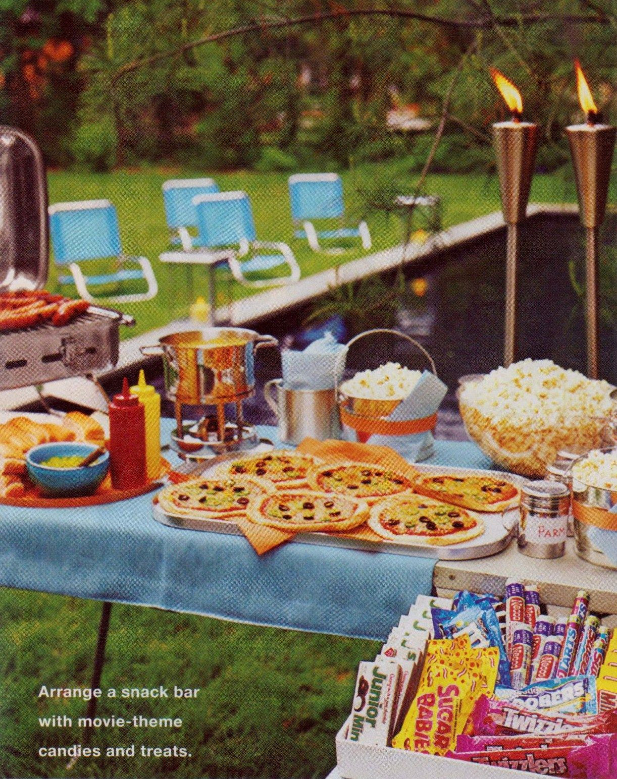 Backyard Movie Party Ideas
 outdoor movie night ack set up