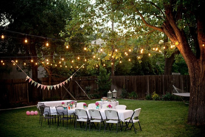Backyard Party Lights Ideas
 Elegant Ideas for A Christmas Themed Baby Shower
