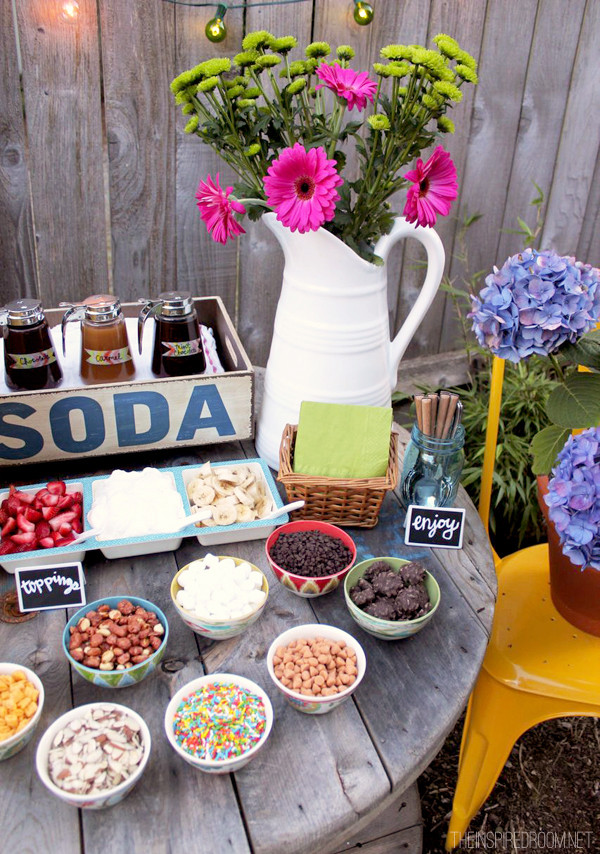 Backyard Summer Party Decorating Ideas
 Backyard Ice Cream Party Summer Fun The Inspired Room