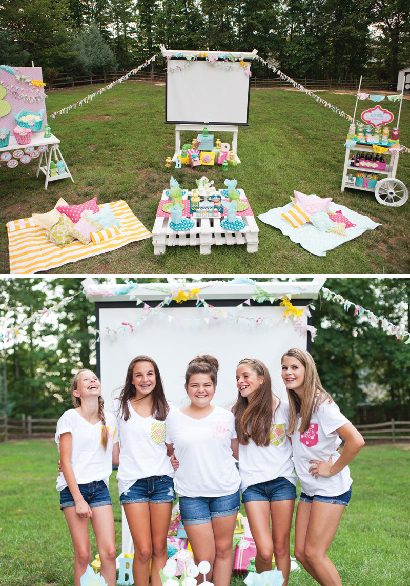 Backyard Teenage Birthday Party Ideas
 Trendy Outdoor Movie Night Teen Birthday Party Hostess