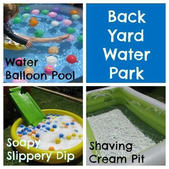 Backyard Water Park Party Ideas
 Back Yard Water Park