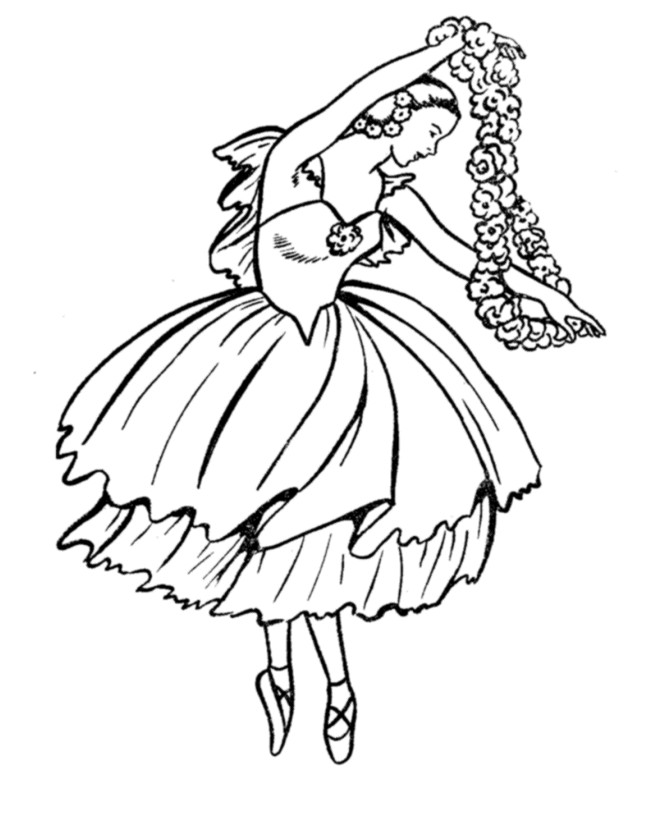 Ballerina Coloring Pages For Girls
 BlueBonkers Girl Coloring Pages Ballerina girl with