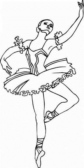 Ballerina Coloring Pages For Girls
 Ballerina Tutu Coloring Pages Print