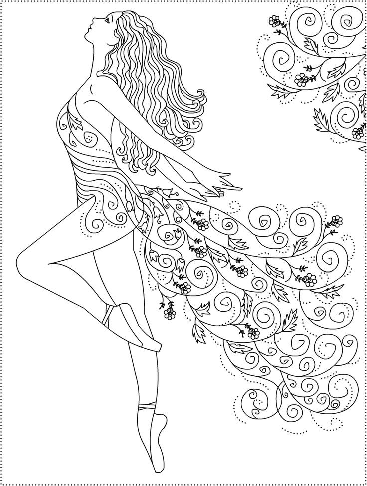 Ballerina Coloring Pages For Girls
 Best 25 Ballerina coloring pages ideas on Pinterest
