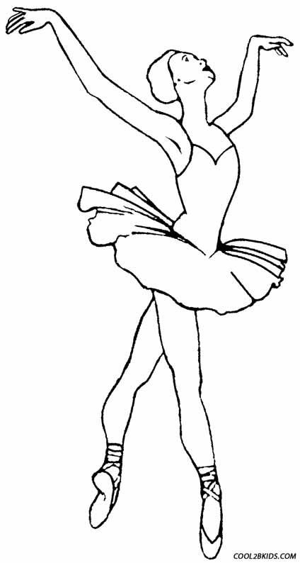 Ballerina Coloring Pages For Girls
 Printable Ballet Coloring Pages For Kids