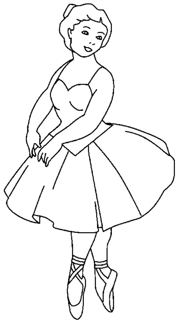 Ballerina Coloring Pages For Girls
 Barbie Ballerina Girl Coloring Pages