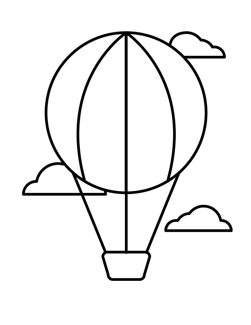 Balloon Coloring Pages Printable
 Free Printable Hot Air Balloon Coloring Pages For Kids