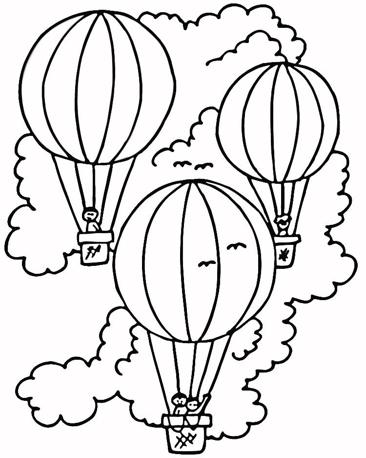 Balloon Coloring Pages Printable
 Free Printable Hot Air Balloon Coloring Pages For Kids