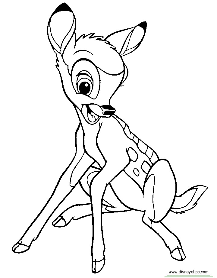 Bambi Coloring Pages
 Disney Bambi Printable Coloring Pages