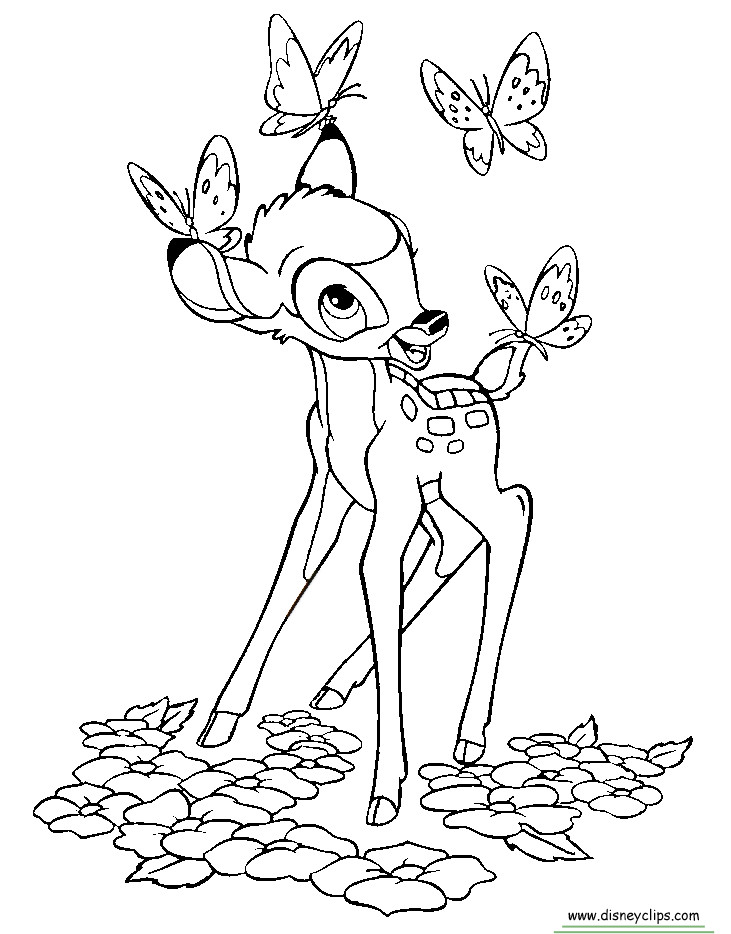 Bambi Coloring Pages
 Disney s Bambi Coloring Pages