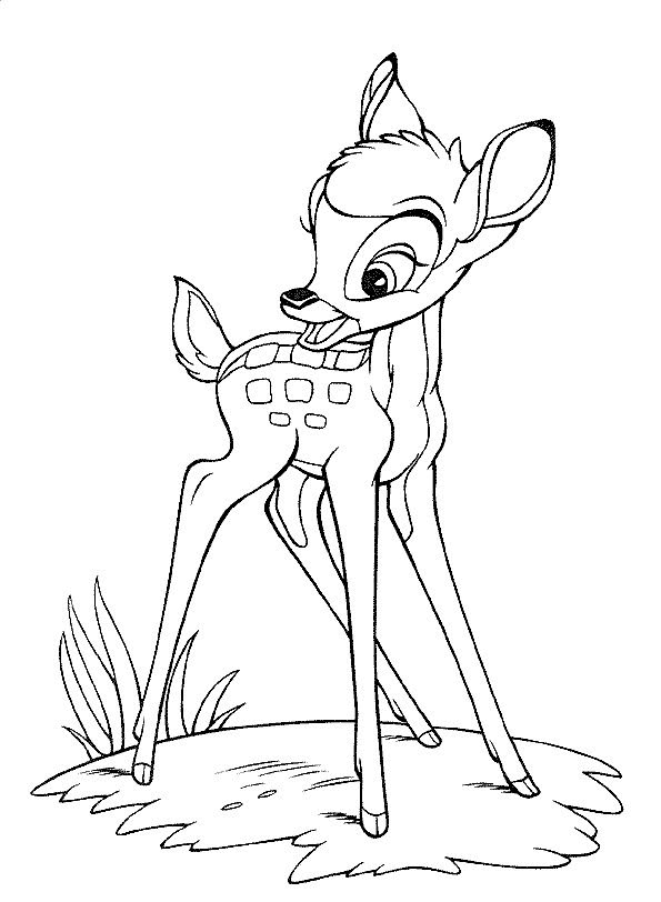 Bambi Coloring Pages
 Ausmalbilder für Kinder Malvorlagen und malbuch • Bambi