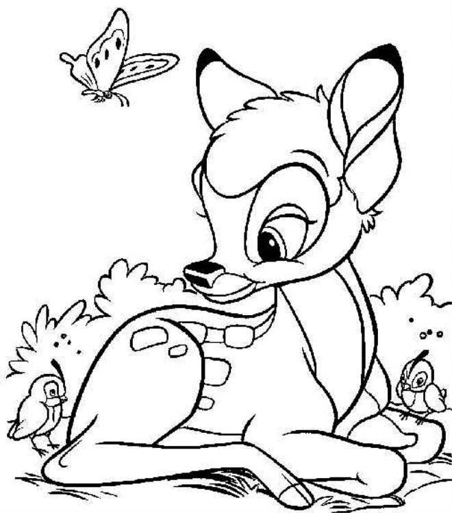 Bambi Coloring Pages
 Disney Bambi Coloring Pages For Kids