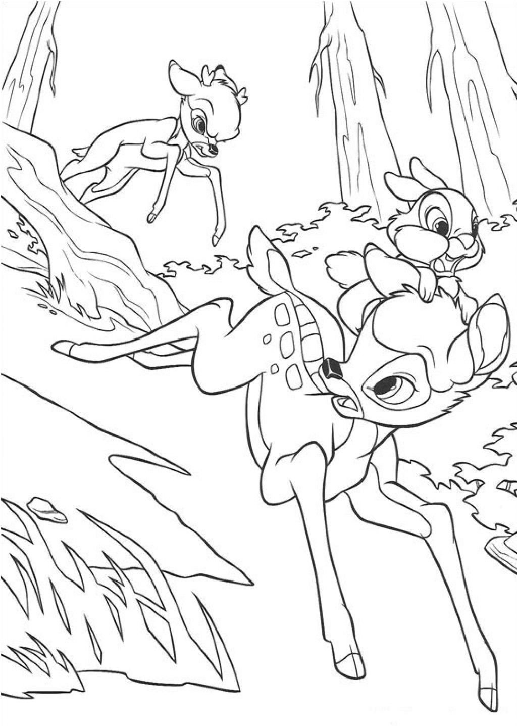 Bambi Coloring Pages
 Free Printable Bambi Coloring Pages For Kids