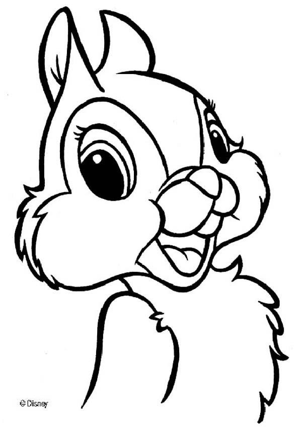 Bambi Coloring Pages
 Thumper 10 coloring pages Hellokids