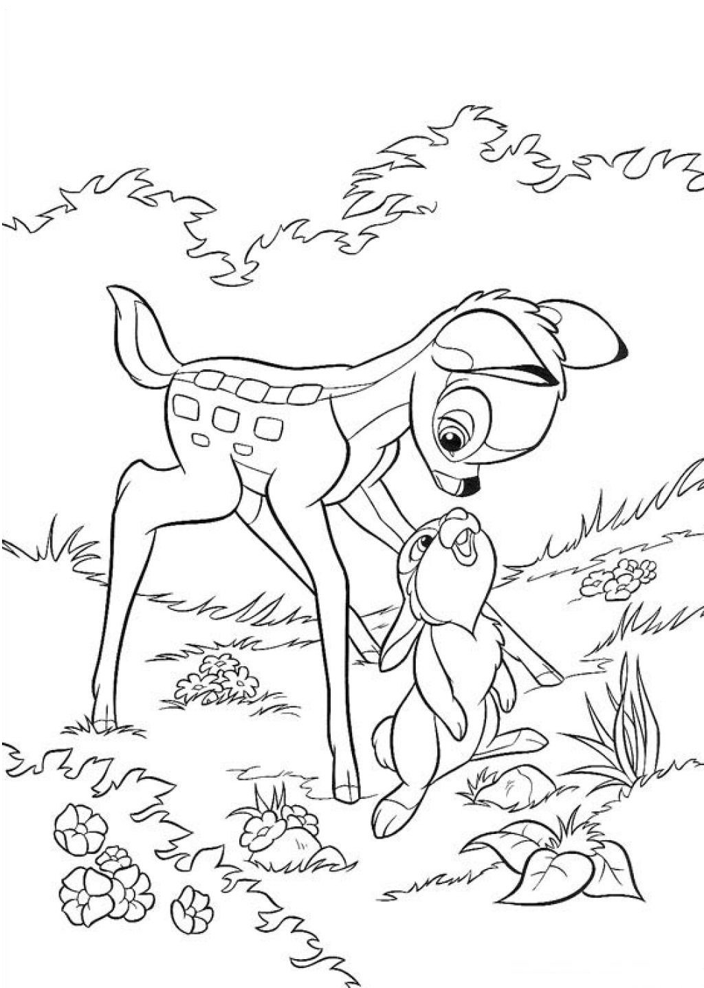 Bambi Coloring Pages
 Free Printable Bambi Coloring Pages For Kids