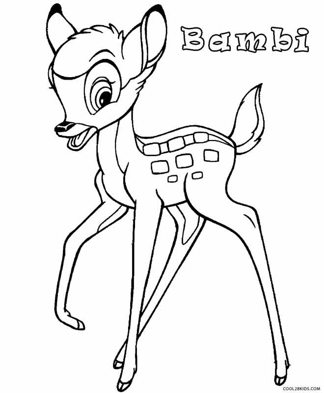 Bambi Coloring Pages
 Printable Bambi Coloring Pages For Kids
