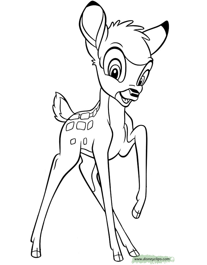 Bambi Coloring Pages
 Disney s Bambi Coloring Pages 2