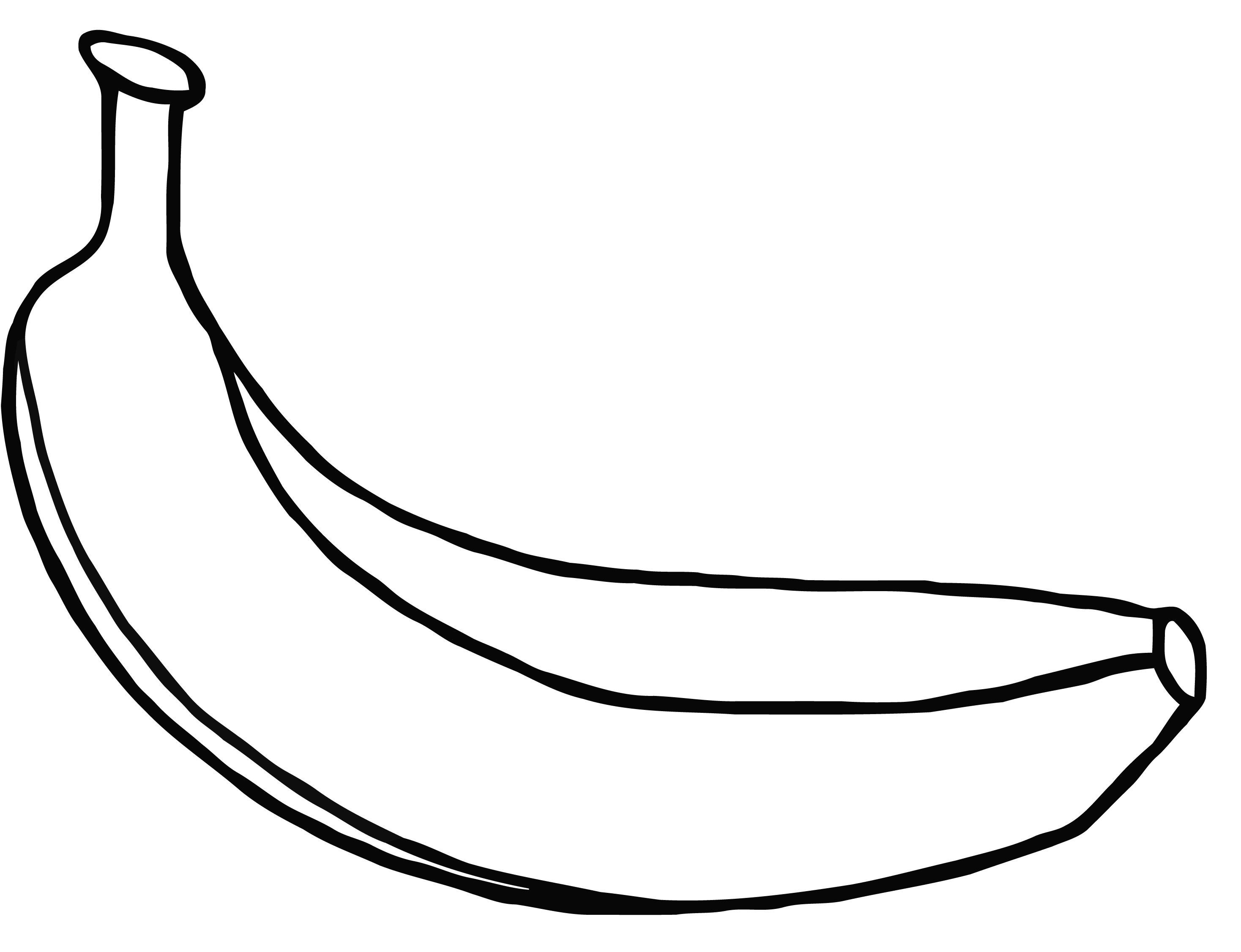 Banana Coloring Pages
 Free Printable Fruit Coloring Pages For Kids