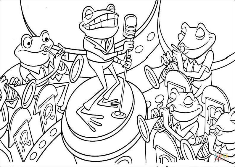 Band Coloring Pages
 Jazz Band Coloring Pages