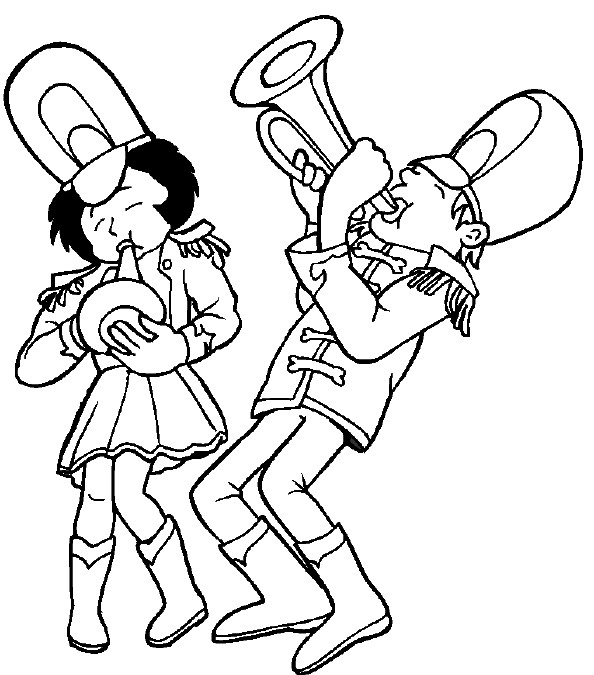 Band Coloring Pages
 Marching Band Drawing at GetDrawings