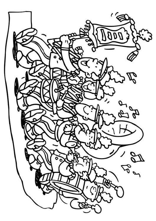 Band Coloring Pages
 Coloring page marching band img 6591