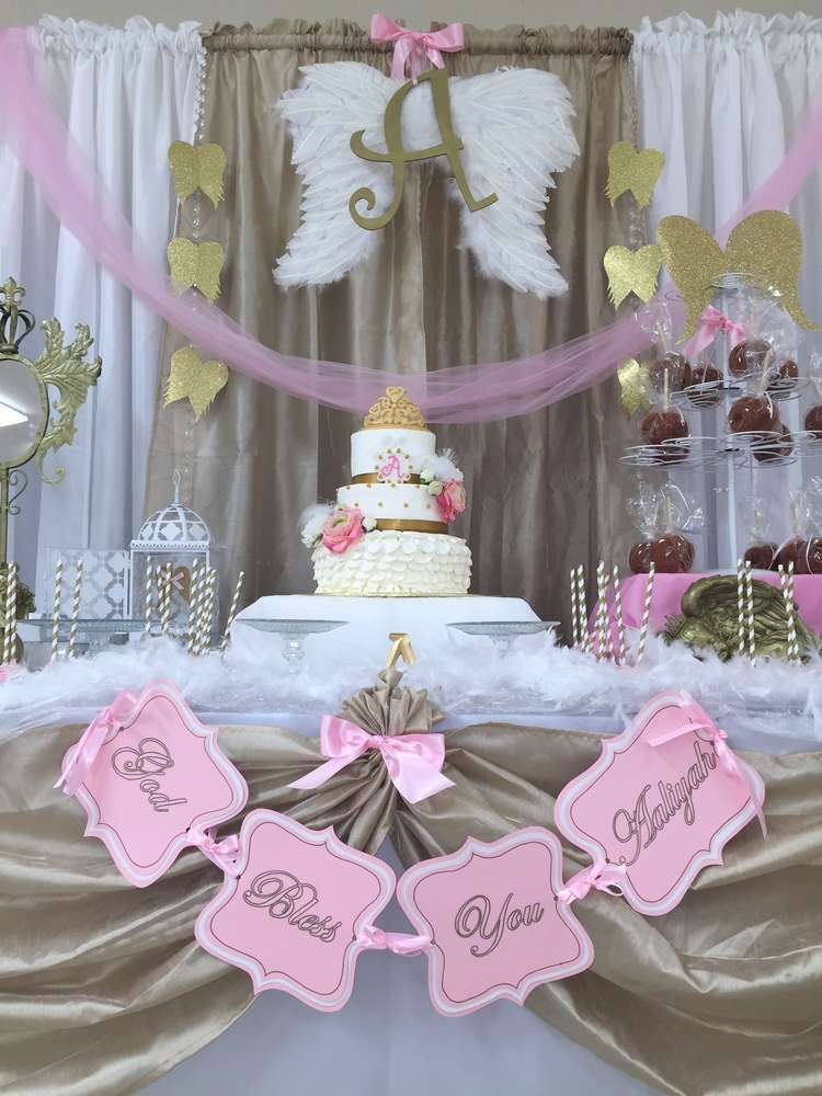 Baptism Gift Ideas For Girls
 Angel Heaven Baptism Party Ideas in 2019
