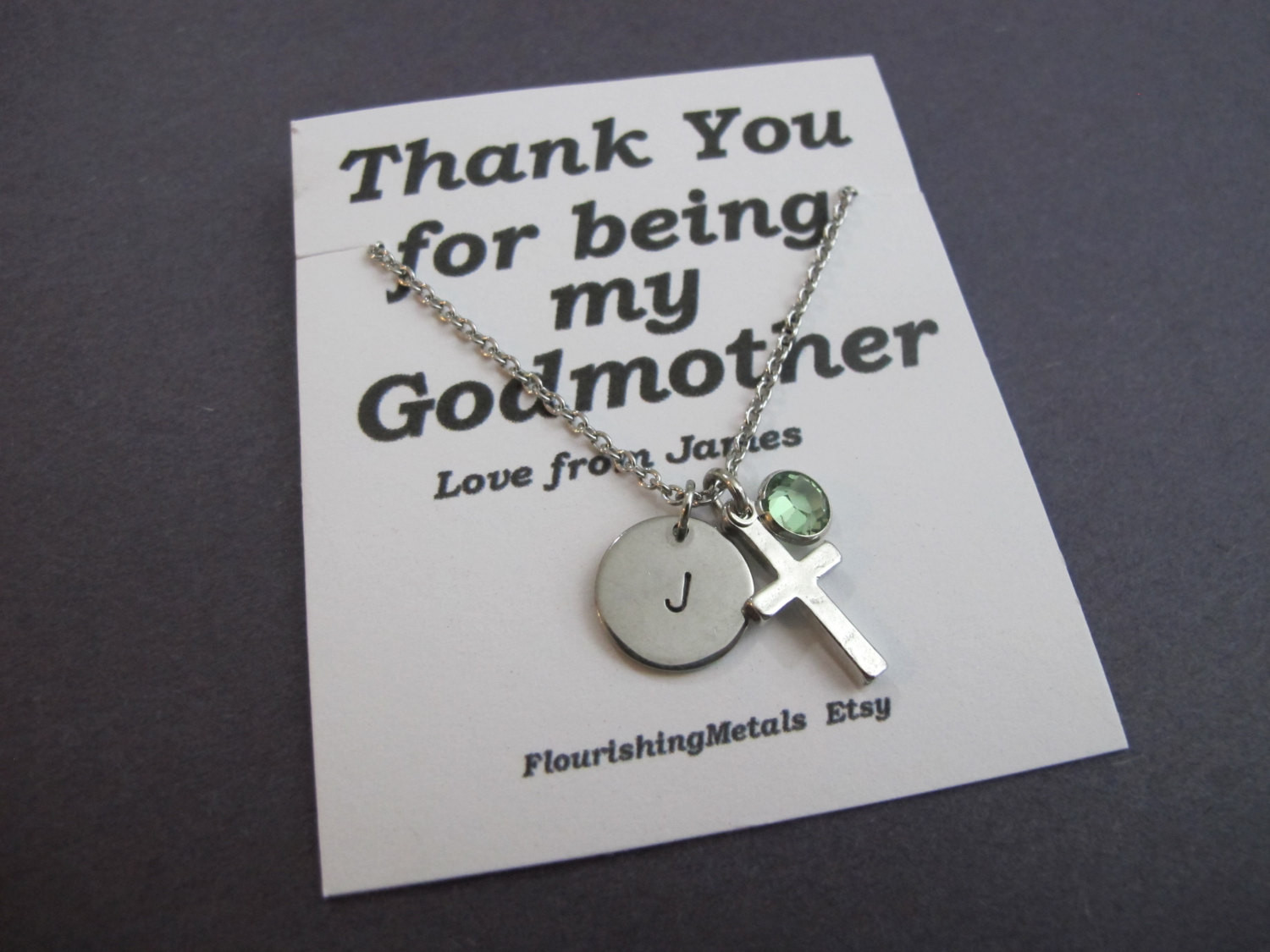 Baptism Gift Ideas From Godmother
 Godmother Gift Gift for Godmother Godmother necklace