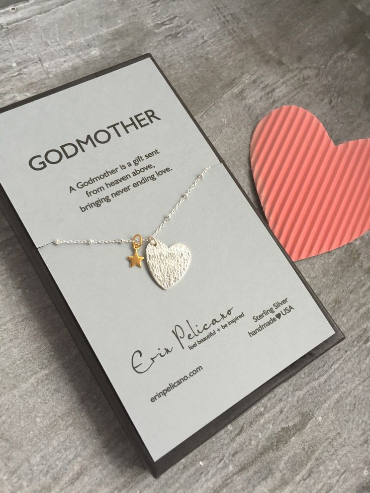 Baptism Gift Ideas From Godmother
 Godmother Necklace Will You Be My Godmother Gift Baptism