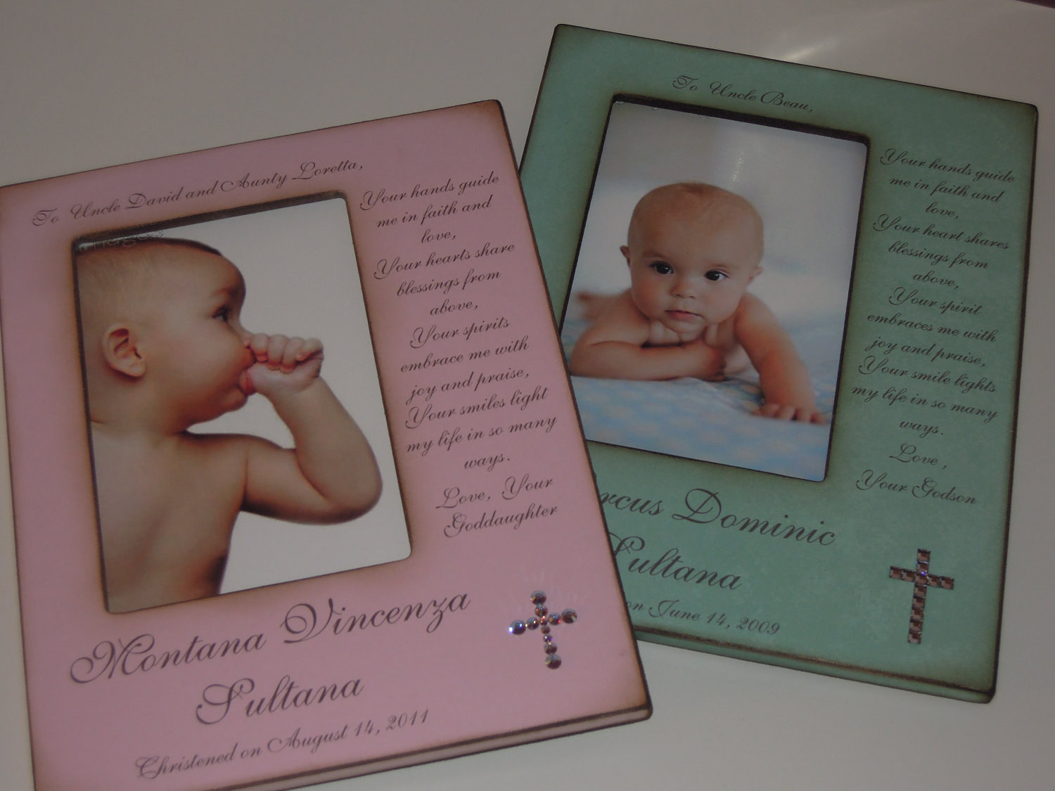 Baptism Gift Ideas From Godmother
 Godparent Baptism Christening Gift Personalized Frame for