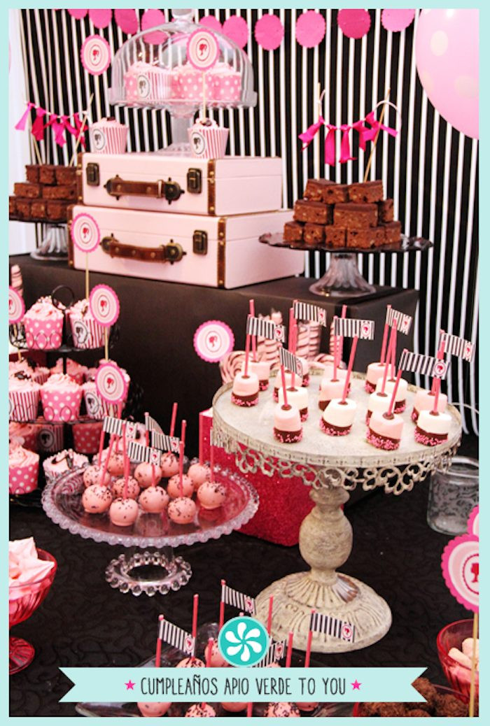 Barbie Birthday Party Decorations
 Kara s Party Ideas Barbie Themed Birthday Party