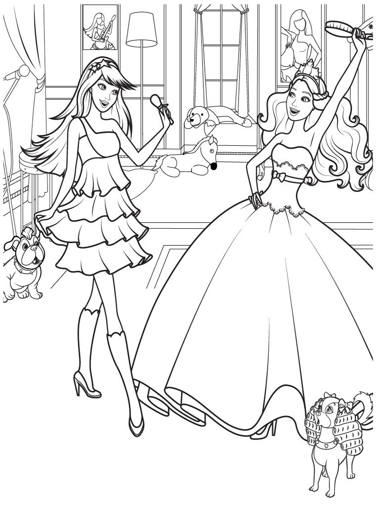 Barbie Coloring Pages For Girls
 Barbie Coloring Pages For Girls