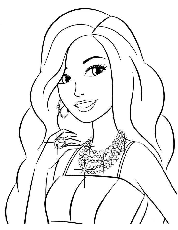 Barbie Coloring Pages For Girls
 Best 25 Barbie coloring pages ideas on Pinterest