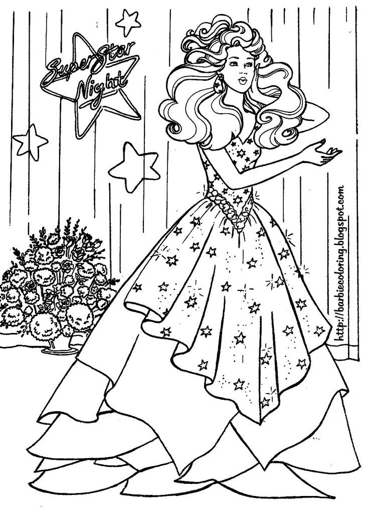 Barbie Coloring Pages For Girls
 17 Best ideas about Barbie Coloring Pages on Pinterest