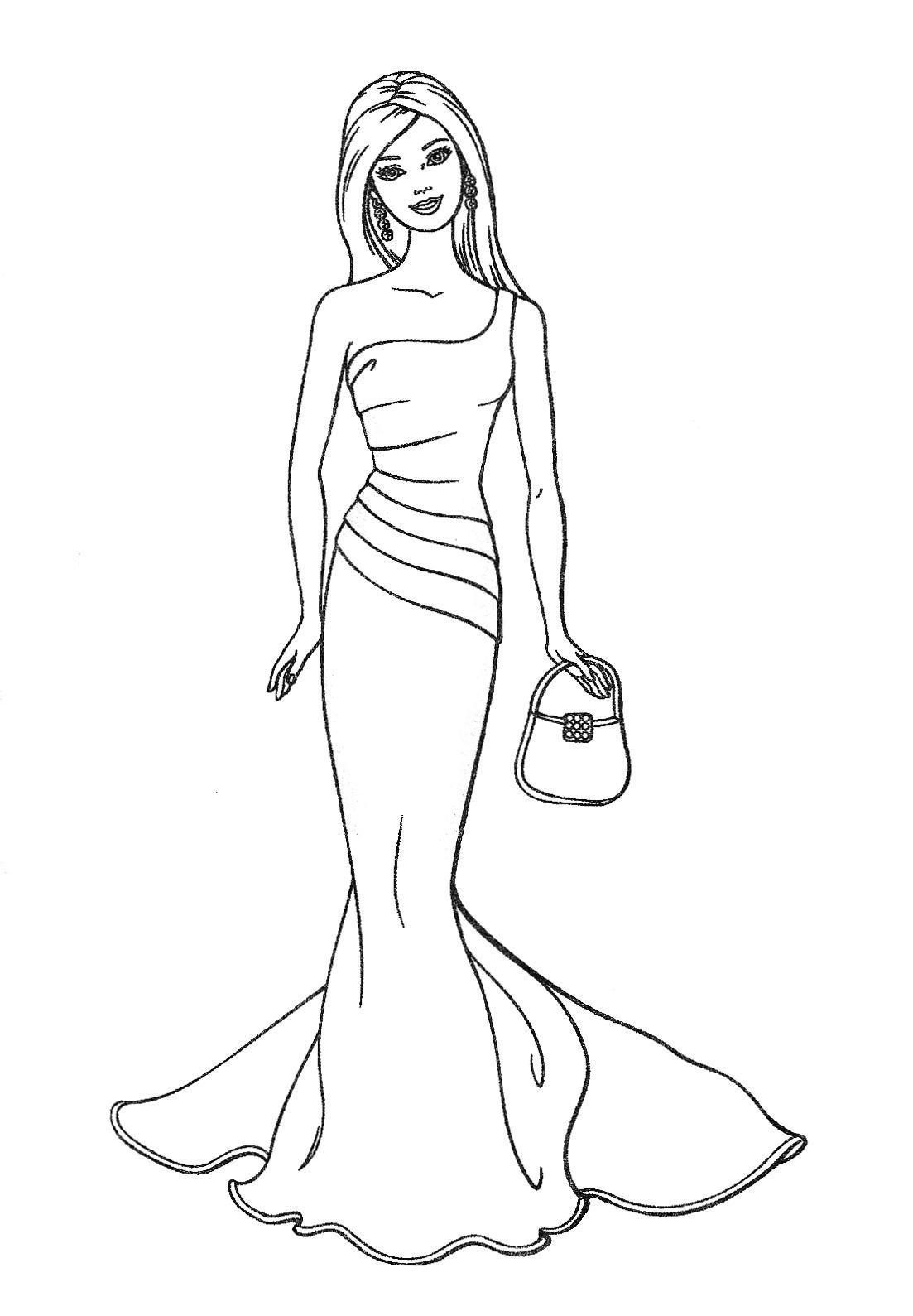Barbie Coloring Pages Free Printable
 Free Printable Barbie Coloring Pages For Kids