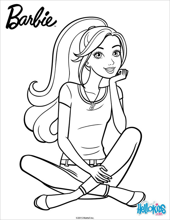 Barbie Coloring Pages Free Printable
 20 Barbie Coloring Pages DOC PDF PNG JPEG EPS