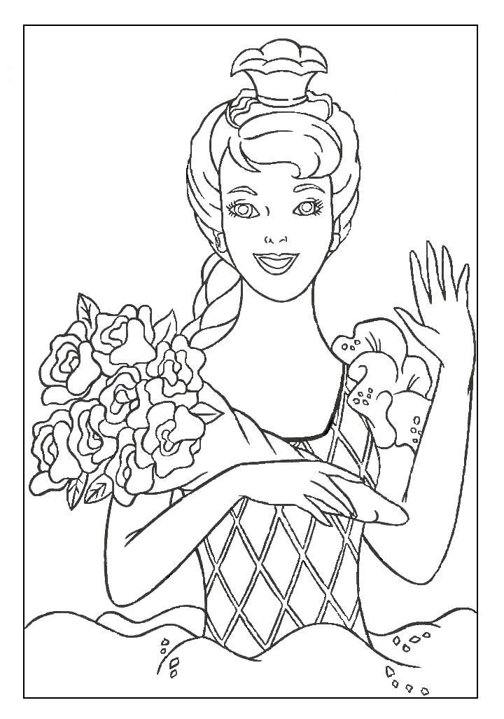 Barbie Coloring Pages Free Printable
 Barbie Coloring Book Pages Coloring Home