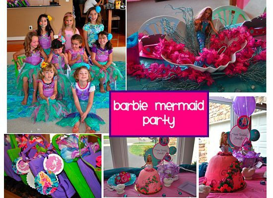 Barbie Mermaid Birthday Party Ideas
 19 best barbie mermaid pool party images on Pinterest