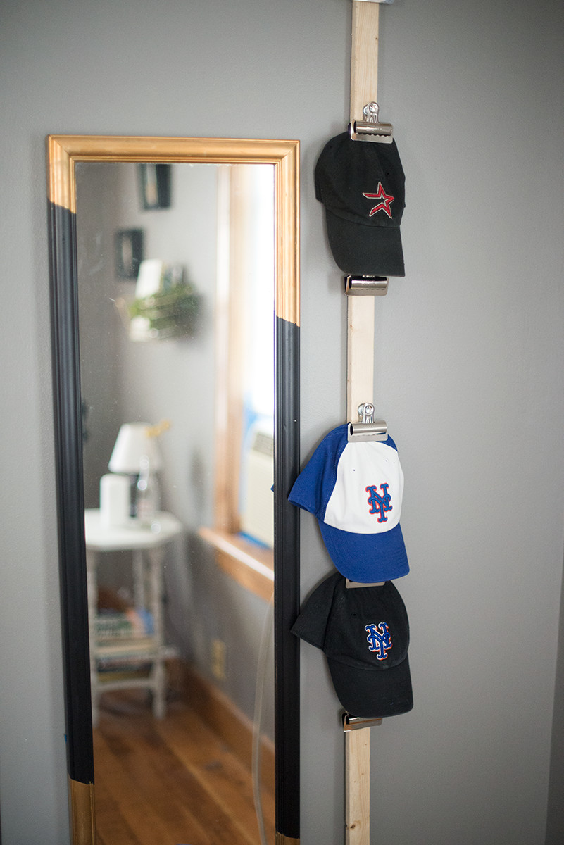 Baseball Cap Rack DIY
 DIY Baseball Cap Storage A Little Craft In Your Day