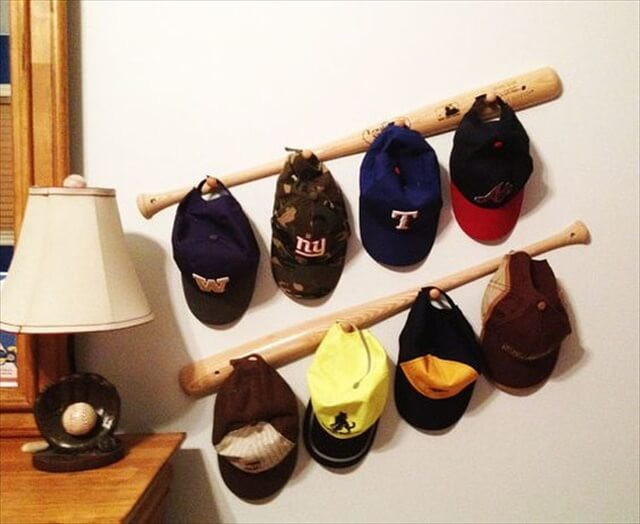 Baseball Cap Rack DIY
 16 DIY Handmade Hat Rack Ideas