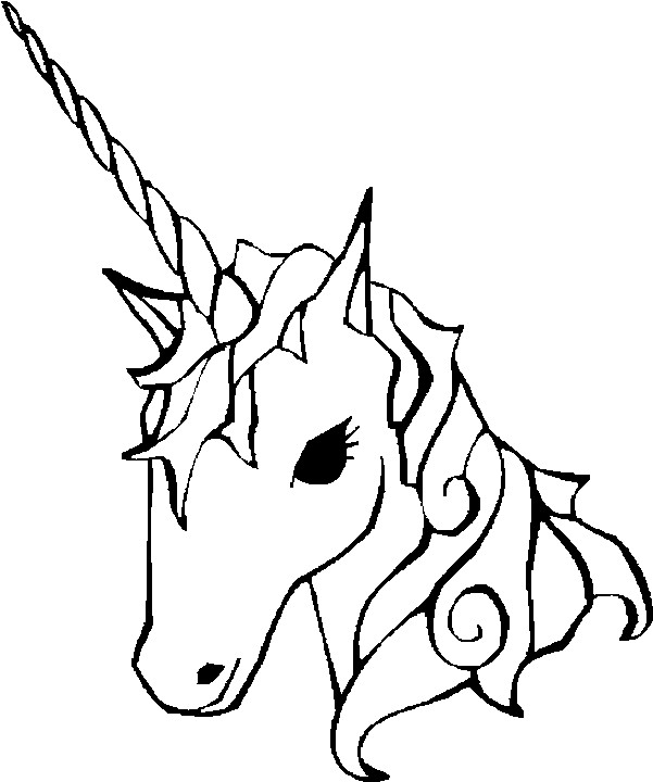 Basic Coloring Pages For Girls
 easy coloring pages of unicorns to print