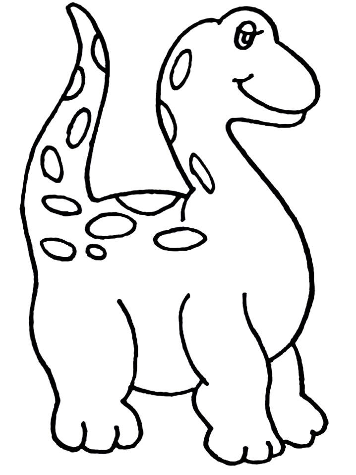 Basic Coloring Pages For Girls
 Cute Dino Coloring Pages Coloring Home