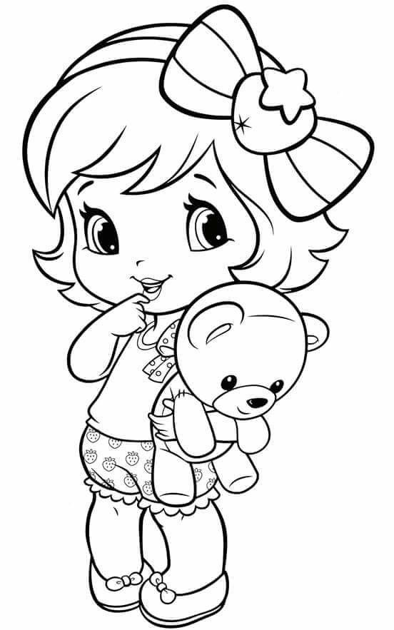 Basic Coloring Pages For Girls
 Coloring Pages Little Girl