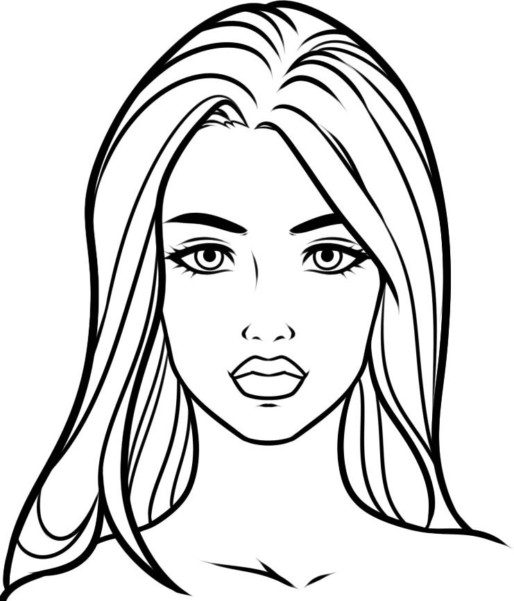 Basic Coloring Pages For Girls
 La s Coloring Pages to and print for free