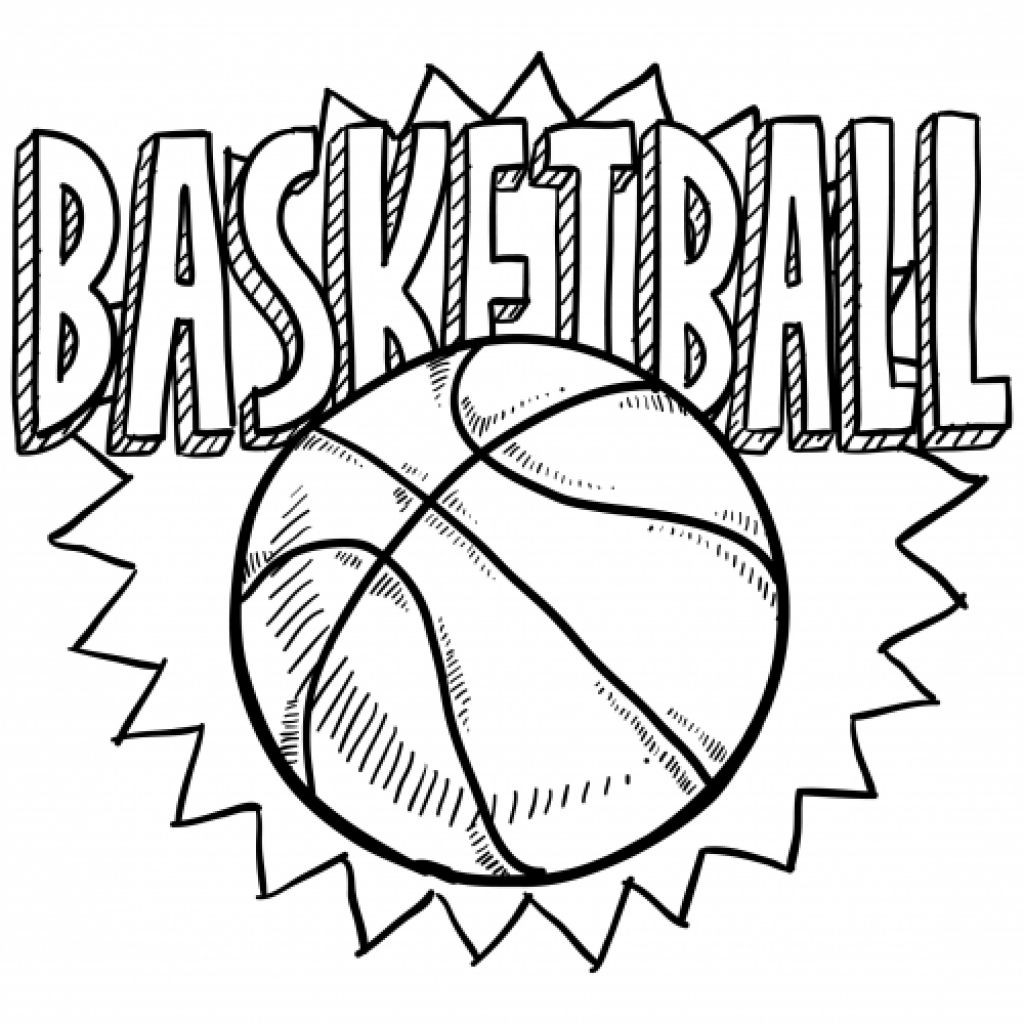 Basketball Coloring Pages Printable
 Free Coloring Sheet Basketball For Kindergarten