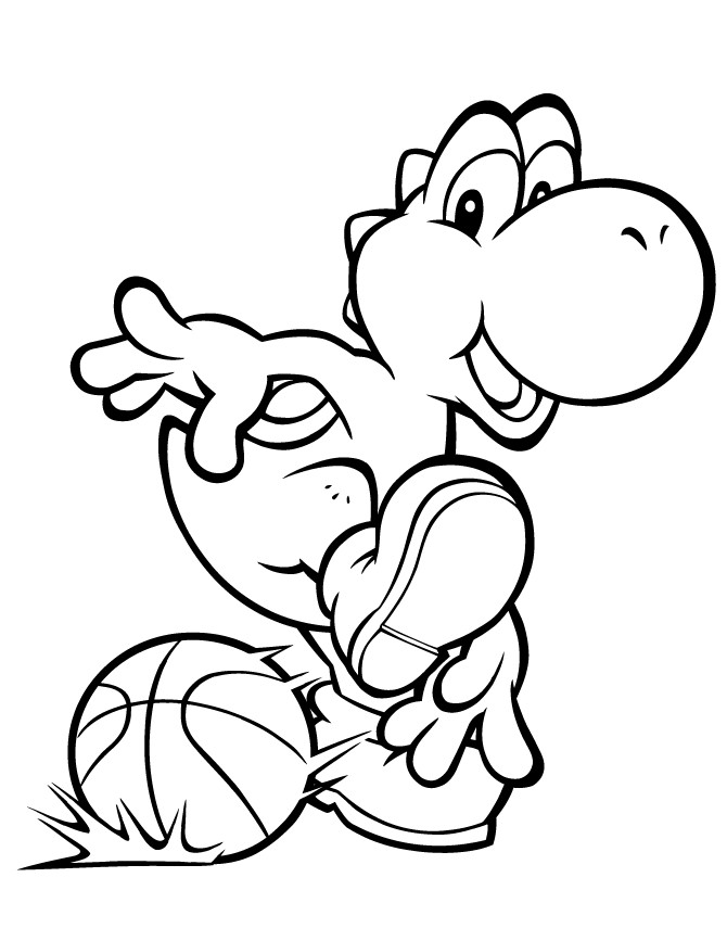 Basketball Coloring Pages Printable
 Free Basketball Coloring Pages Coloring Home