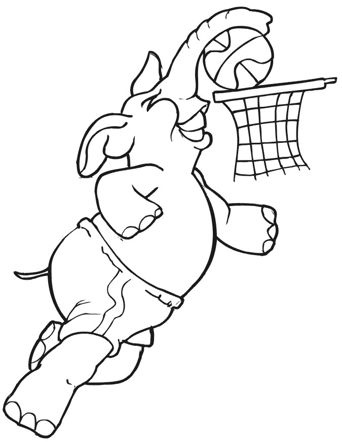 Basketball Duck Coloring Sheets For Boys
 30 Free Printable Basketball Coloring Pages