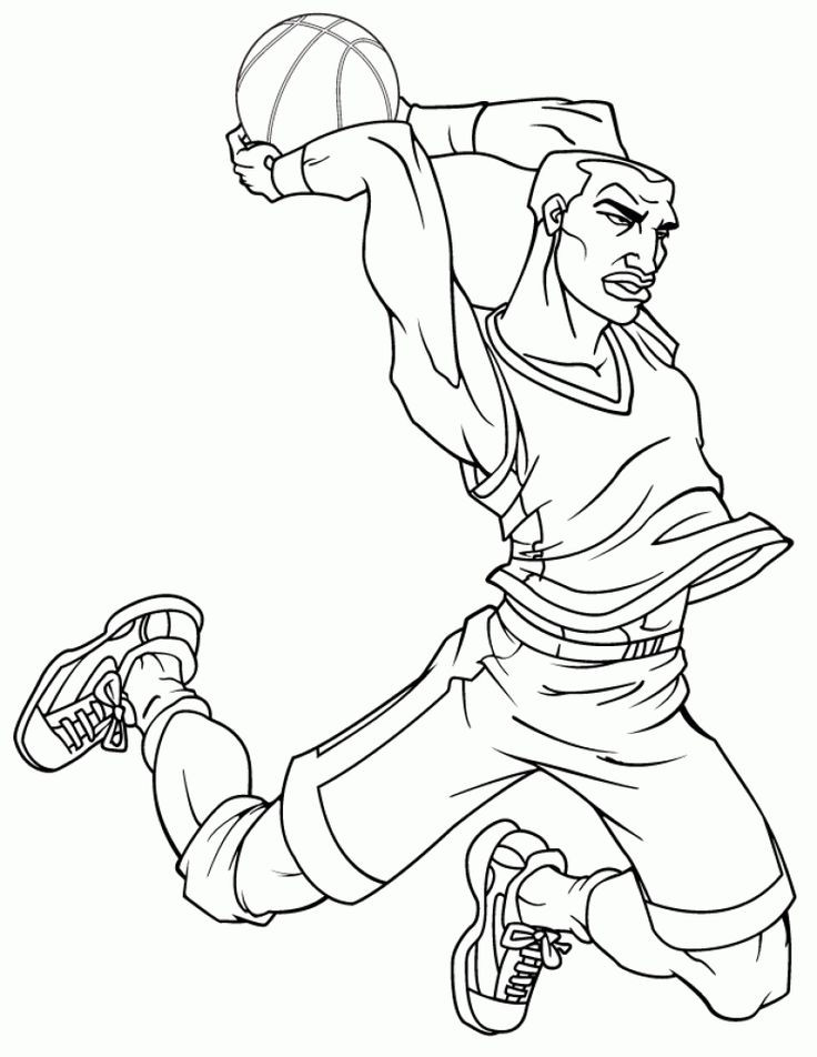 Basketball Duck Coloring Sheets For Boys
 73 best images about Sports Coloring Pages on Pinterest