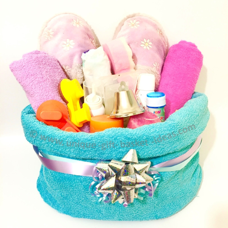 Bathroom Gift Basket Ideas
 Towel Gift Basket Container How to Make e in 2 Minutes