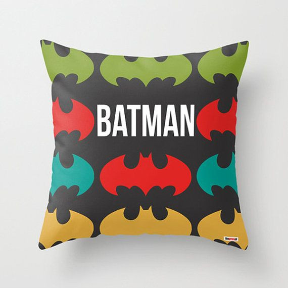 Batman Gift Ideas For Boyfriend
 Personalized pillow cover Nursery Decor bat man Kids